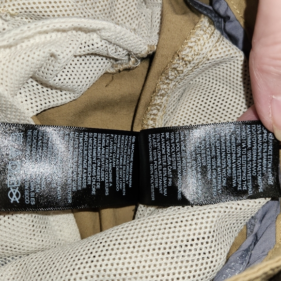 The North Face Men's Khaki Pants Size 38 Long Zip Leg Pocket Inner Waist Tie - Picture 10 of 15